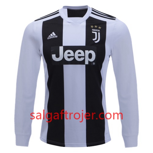 Juventus Fodboldtrøjer Hjemmebanesæt 2018/19 Langærmet Juventus Fodboldtrøjer Hjemmebanesæt 2018/19 Langærmet